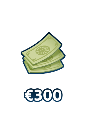 Effectuez un dépôt de 300 €